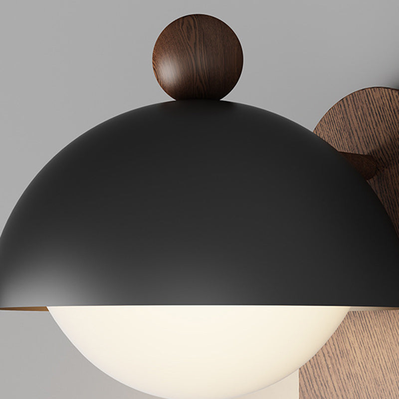 Round Acrylic Lampshade Iron 1 - Light Wall Sconce Lamp