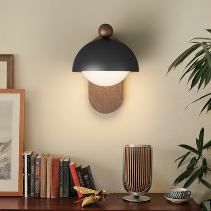 Round Acrylic Lampshade Iron 1 - Light Wall Sconce Lamp