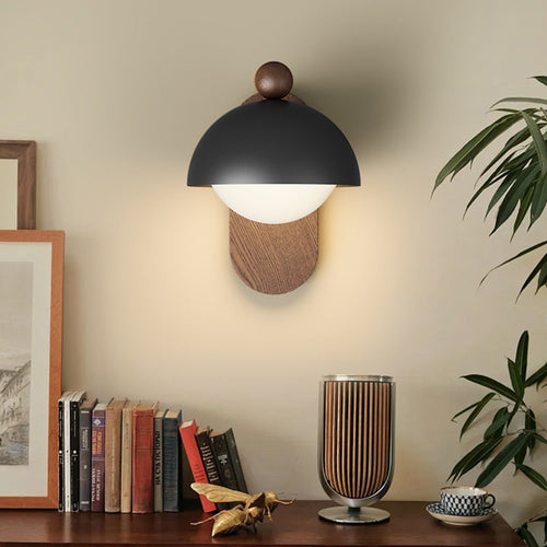 Round Acrylic Lampshade Iron 1 - Light Wall Sconce Lamp