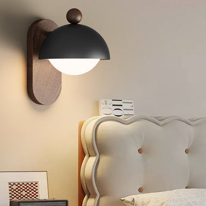 Round Acrylic Lampshade Iron 1 - Light Wall Sconce Lamp