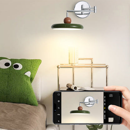Nordic Round Rocker Iron Lampshade LED Wall Sconce Lamp