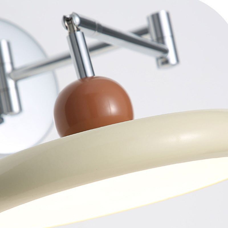 Nordic Round Rocker Iron Lampshade LED Wall Sconce Lamp