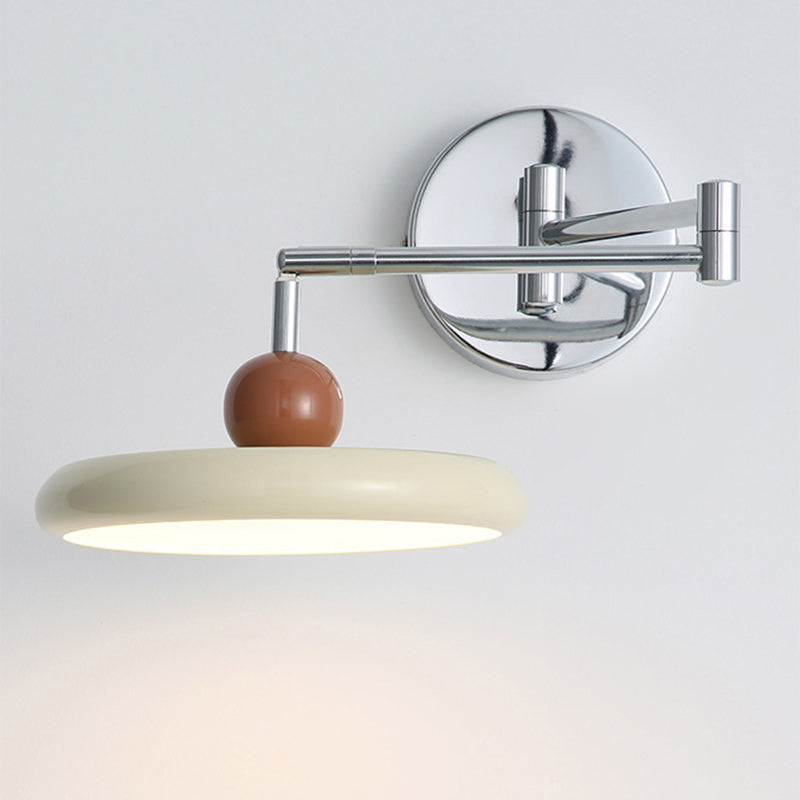 Nordic Round Rocker Iron Lampshade LED Wall Sconce Lamp