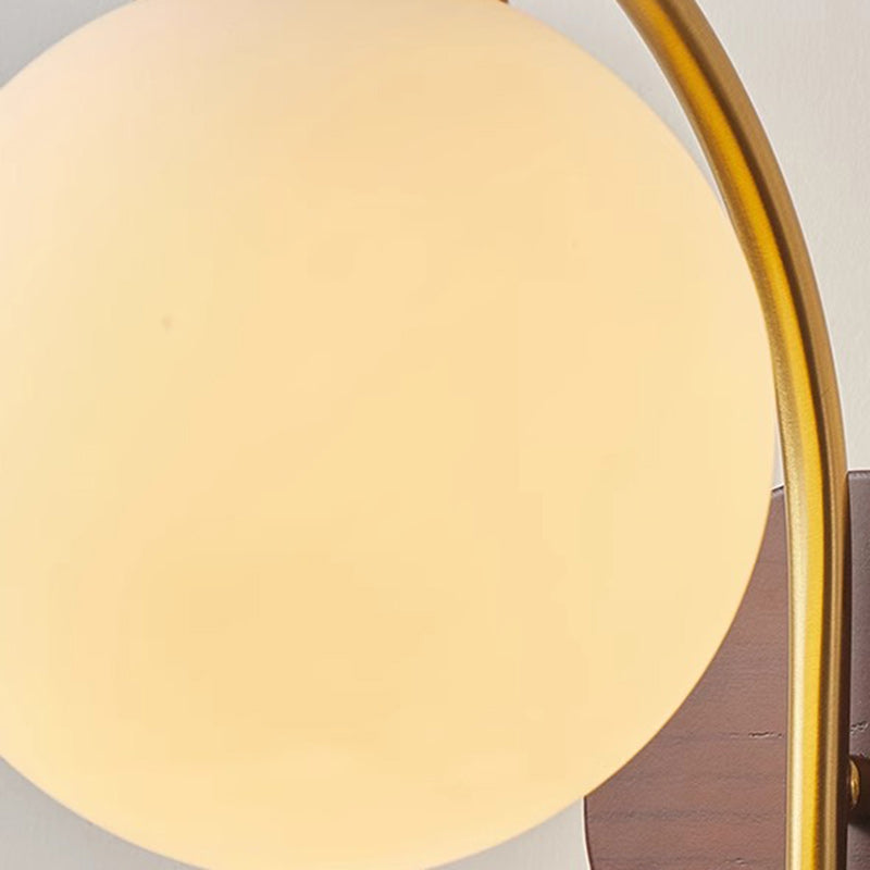 Round Lampshade Ash Hardware 1 - Light Wall Sconce Lamp
