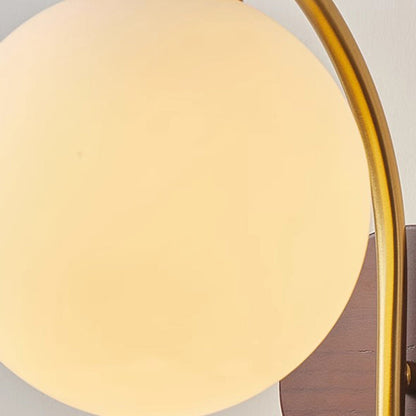 Round Lampshade Ash Hardware 1 - Light Wall Sconce Lamp