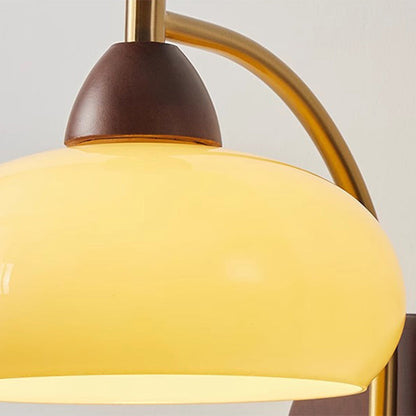 Round Lampshade Ash Hardware 1 - Light Wall Sconce Lamp