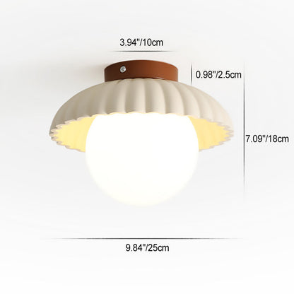 Contemporary Nordic Dome Ceiling Light