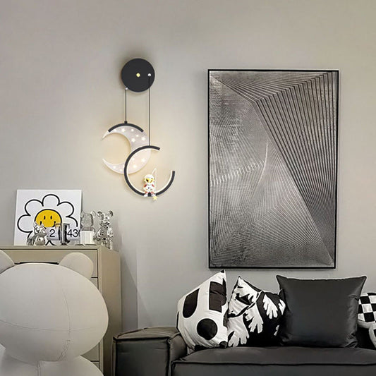 Astronaut Stars Pattern Acrylic Iron LED Wall Sconce Lamp