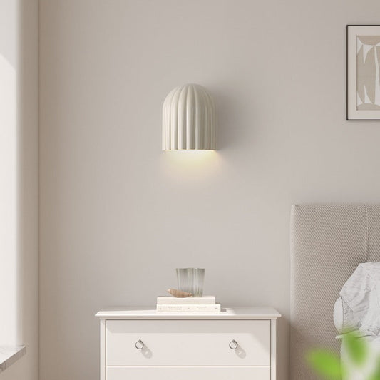 Cream Stripes Iron Lampshade 2 - Light Wall Sconce Lamp