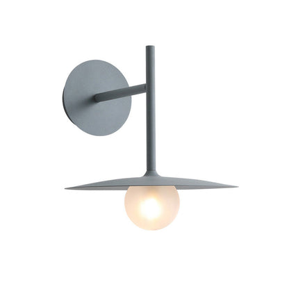 Simplicity Glass Lampshade Iron 1 - Light Wall Sconce Lamp