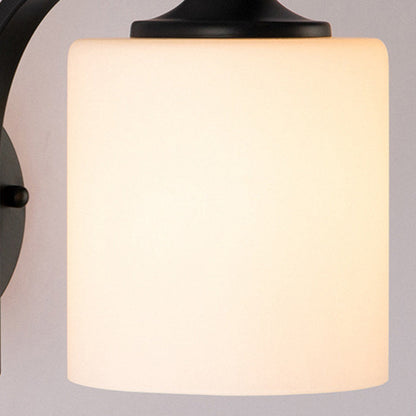 Simplicity Glass Lampshade Iron 1 - Light Wall Sconce Lamp