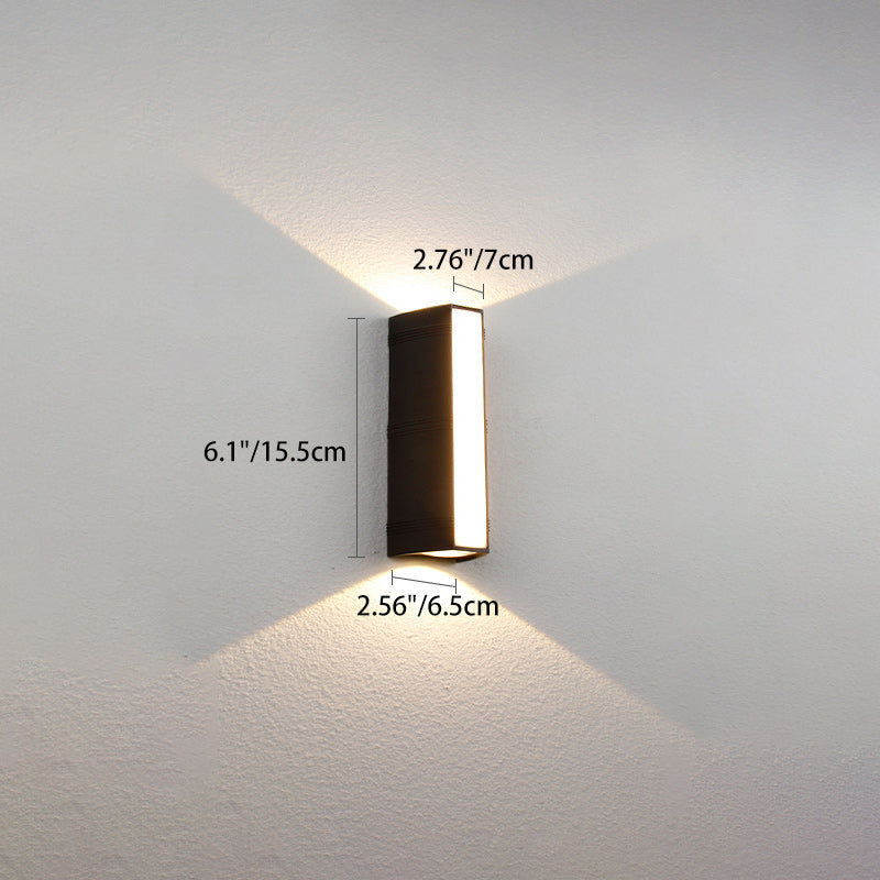 Simplicity Cuboid Full Aluminum LED Wall Sconce Lamp