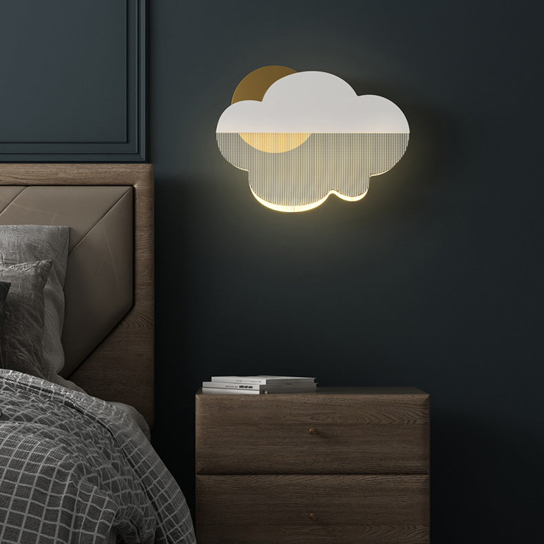Creative Clouds Iron Acrylic Lampshade LED Wall Sconce Lamp