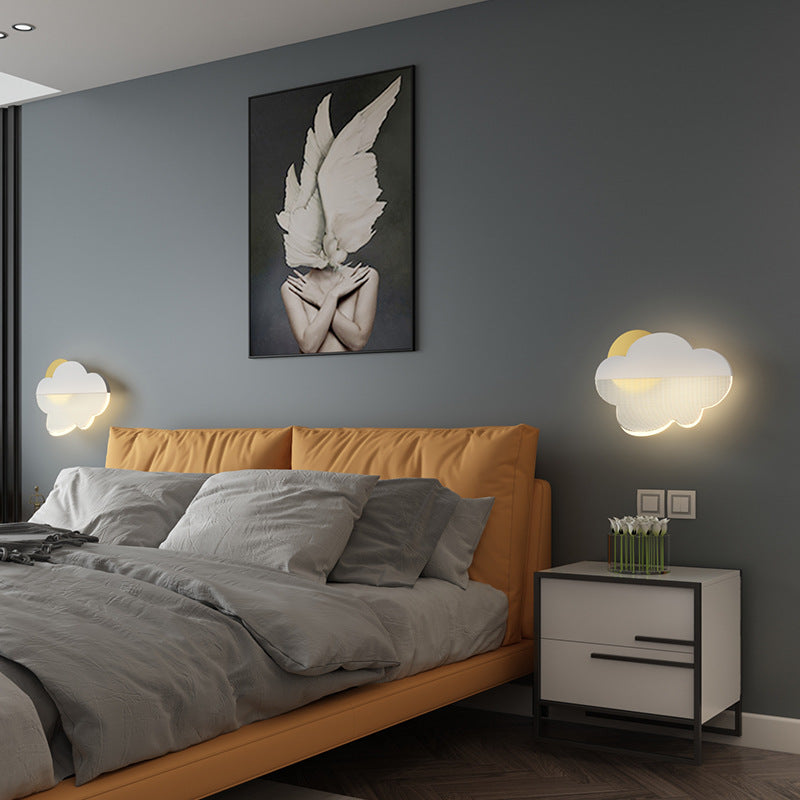 Creative Clouds Iron Acrylic Lampshade LED Wall Sconce Lamp