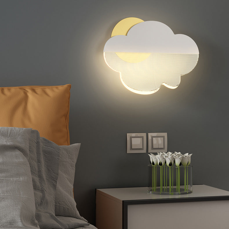 Creative Clouds Iron Acrylic Lampshade LED Wall Sconce Lamp
