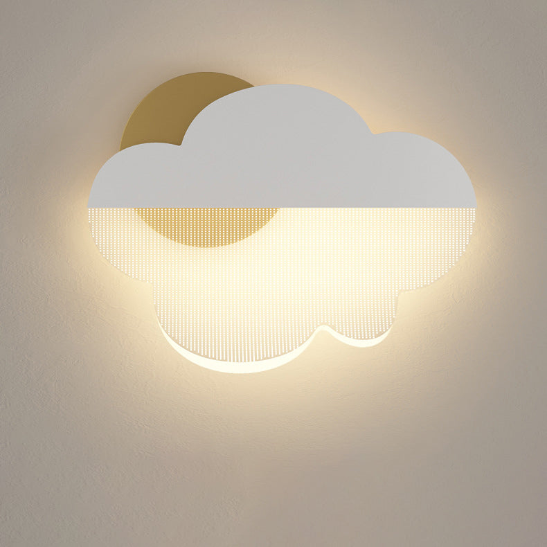 Creative Clouds Iron Acrylic Lampshade LED Wall Sconce Lamp