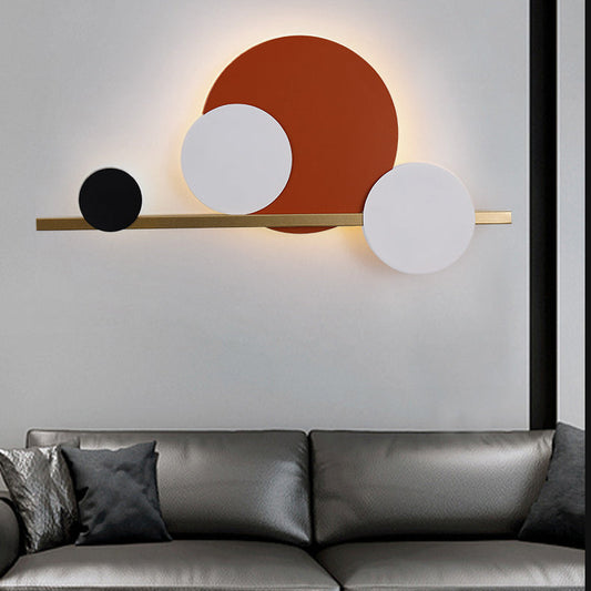 Simplicity Iron Acrylic Lampshade LED Wall Sconce Lamp