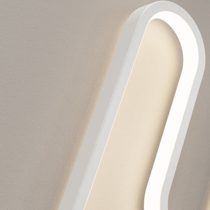 Long Clock Iron Acrylic Lampshade LED Wall Sconce Lamp