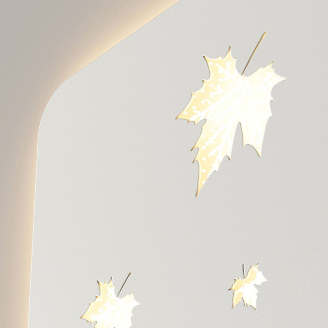Rectangular Leaves Full Iron Lampshade LED Wall Sconce Lamp