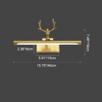 Deer Acrylic LED Vanity Light Mirror Front Wall Sconce Lamp