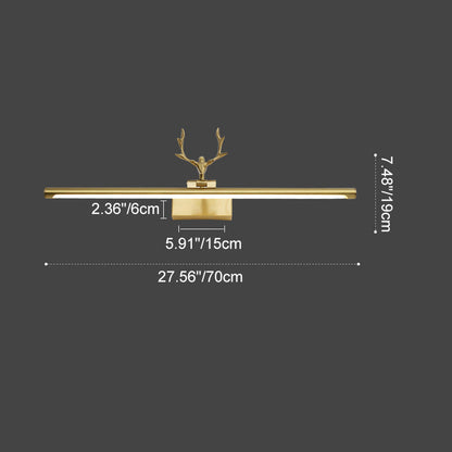 Deer Acrylic LED Vanity Light Mirror Front Wall Sconce Lamp