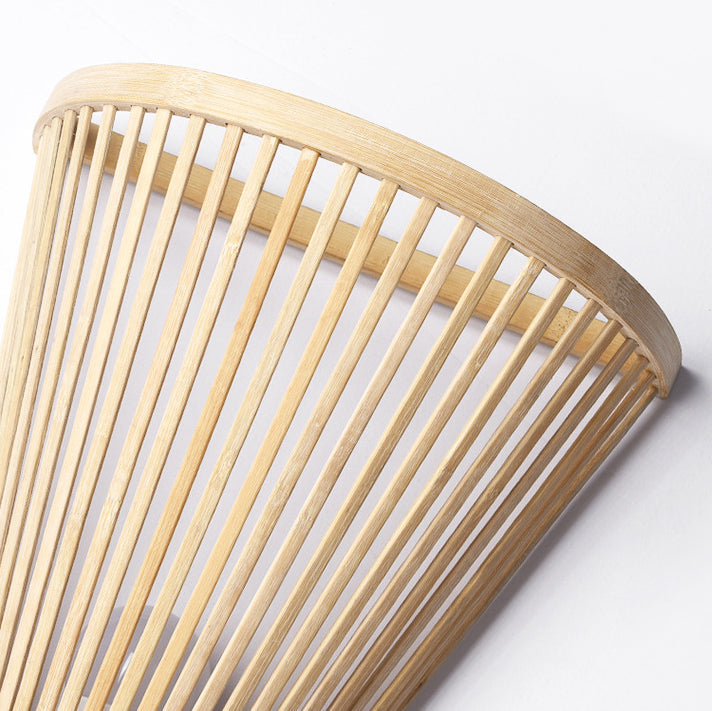 Japanese Shape Bamboo Lampshade 1 - Light Wall Sconce Lamp