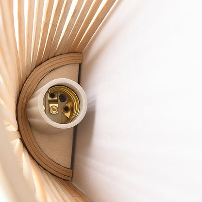 Japanese Shape Bamboo Lampshade 1 - Light Wall Sconce Lamp