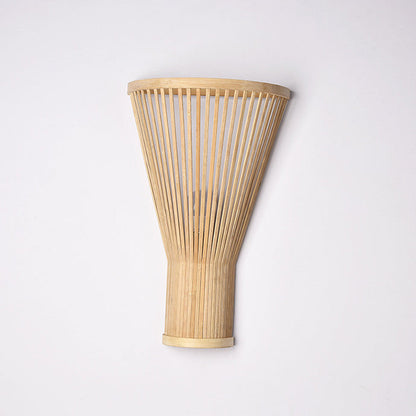 Japanese Shape Bamboo Lampshade 1 - Light Wall Sconce Lamp
