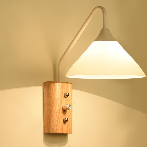 Japanese Solid Wood Iron 1 - Light Wall Sconce Lamp