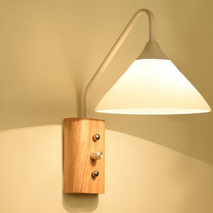 Japanese Solid Wood Iron 1 - Light Wall Sconce Lamp