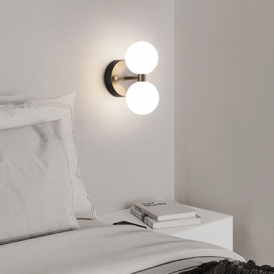 Minimalist Orbs Acrylic Copper 2/4 - Light Wall Sconce Lamp