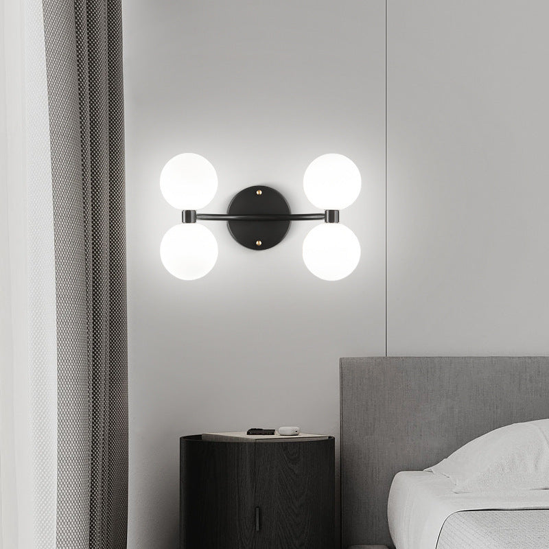 Minimalist Orbs Acrylic Copper 2/4 - Light Wall Sconce Lamp