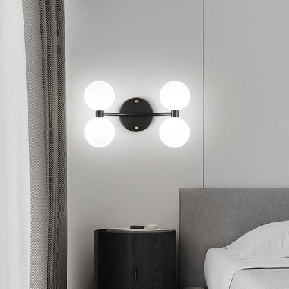 Minimalist Orbs Acrylic Copper 2/4 - Light Wall Sconce Lamp