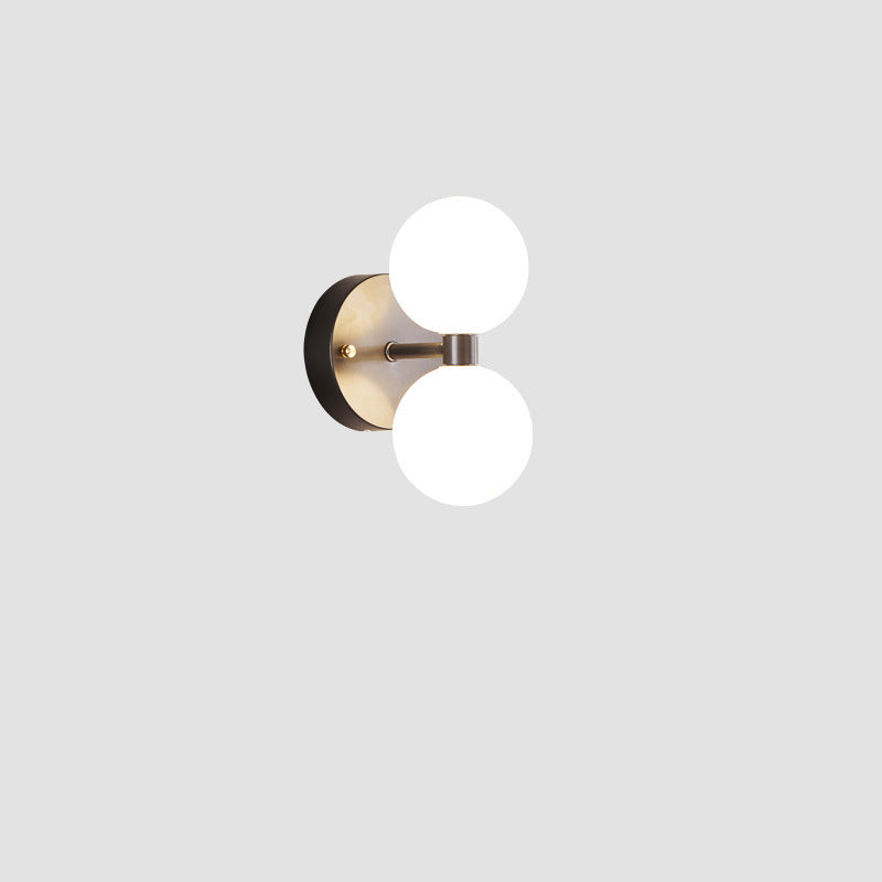 Minimalist Orbs Acrylic Copper 2/4 - Light Wall Sconce Lamp