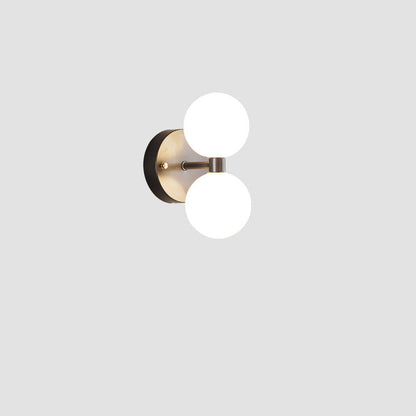 Minimalist Orbs Acrylic Copper 2/4 - Light Wall Sconce Lamp