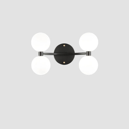 Minimalist Orbs Acrylic Copper 2/4 - Light Wall Sconce Lamp