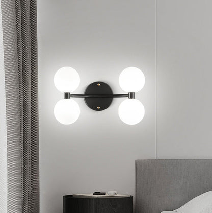 Minimalist Orbs Acrylic Copper 2/4 - Light Wall Sconce Lamp