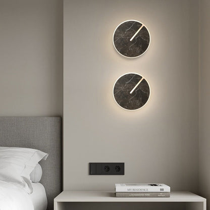Scandinavian Acrylic Iron Rock Board LED Wall Sconce Lamp