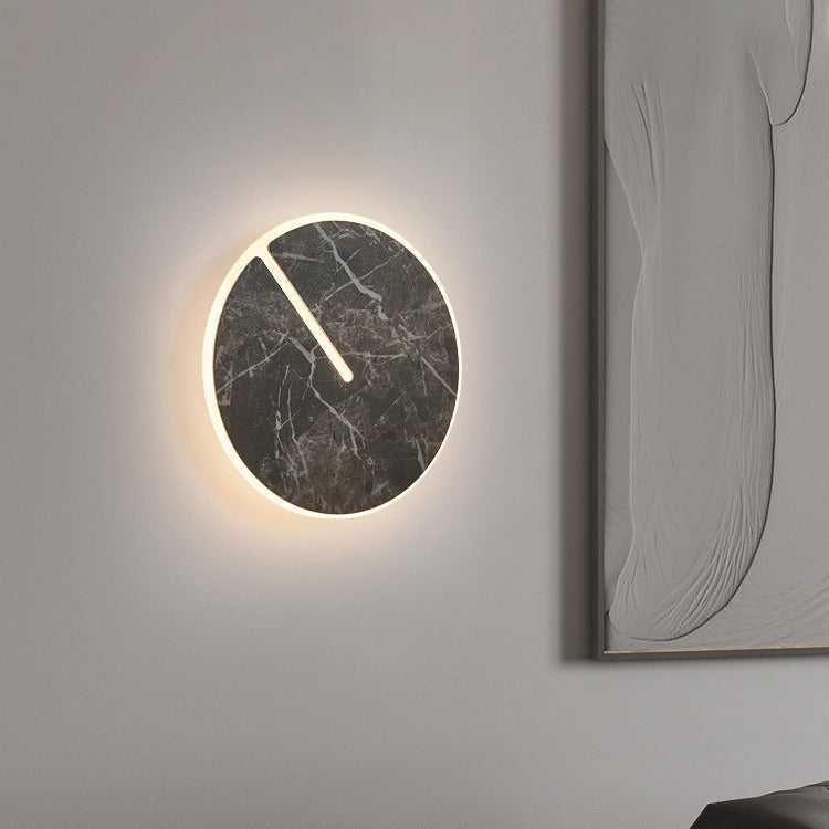 Scandinavian Acrylic Iron Rock Board LED Wall Sconce Lamp