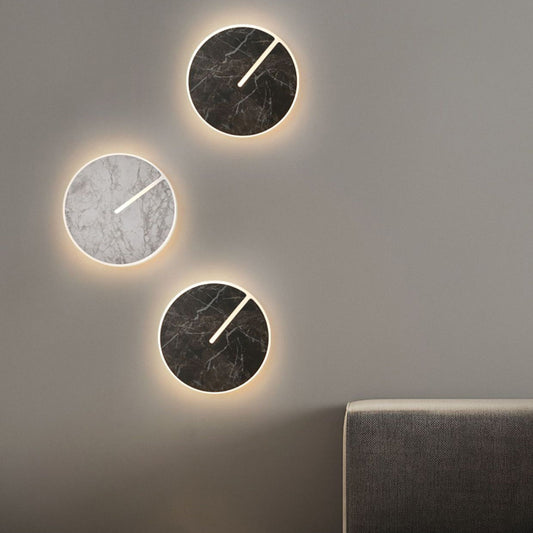 Scandinavian Acrylic Iron Rock Board LED Wall Sconce Lamp