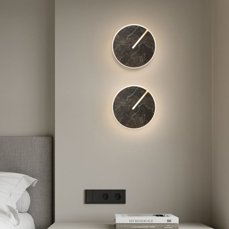 Scandinavian Acrylic Iron Rock Board LED Wall Sconce Lamp