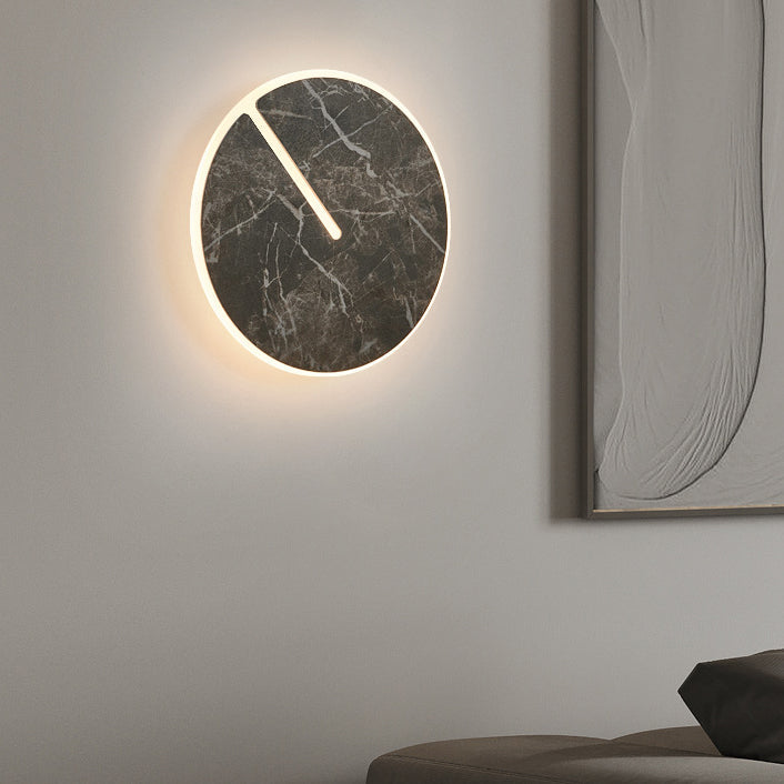 Scandinavian Acrylic Iron Rock Board LED Wall Sconce Lamp