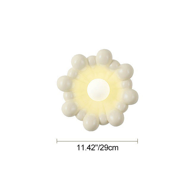 Cream Resin Glass Lampshade 1 - Light Wall Sconce Lamp