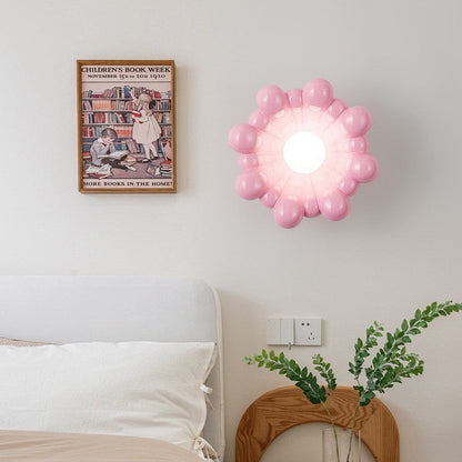 Cream Resin Glass Lampshade 1 - Light Wall Sconce Lamp