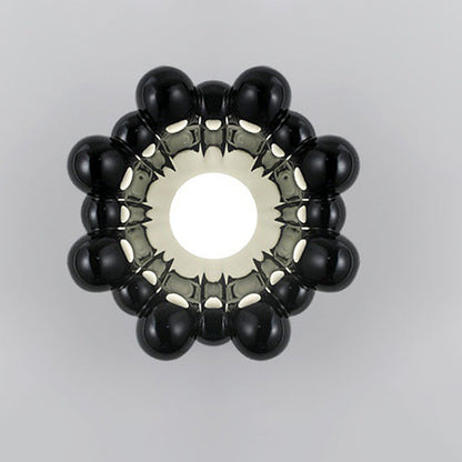 Cream Resin Glass Lampshade 1 - Light Wall Sconce Lamp