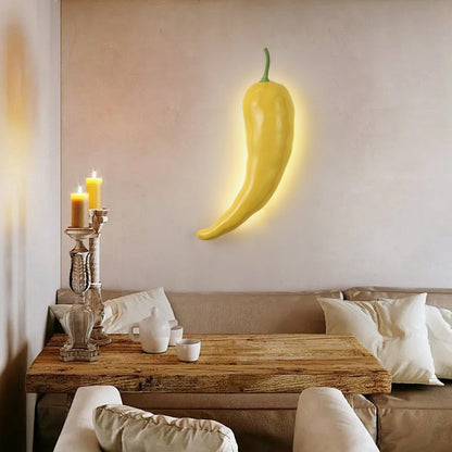 Creative Chili Resin Glass LED Wall Sconce Lamp
