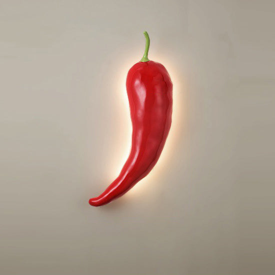 Creative Chili Resin Glass LED Wall Sconce Lamp