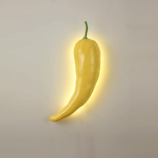 Creative Chili Resin Glass LED Wall Sconce Lamp