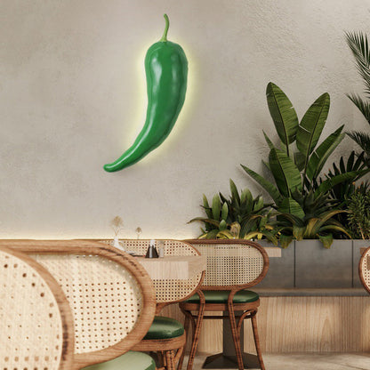 Creative Chili Resin Glass LED Wall Sconce Lamp