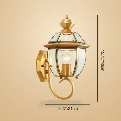Simplicity Glass Lampshade 1 - Light Wall Sconce Lamp